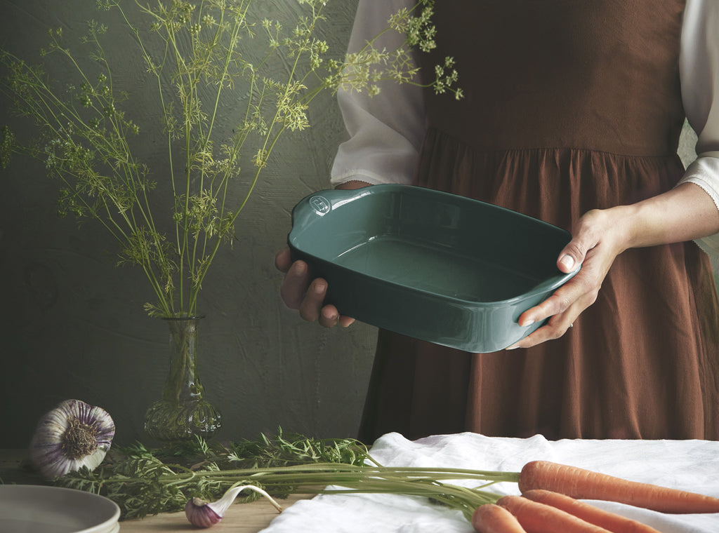 Emile Henry Schaal rechthoekig E-box - 360x230mm - Cèdre