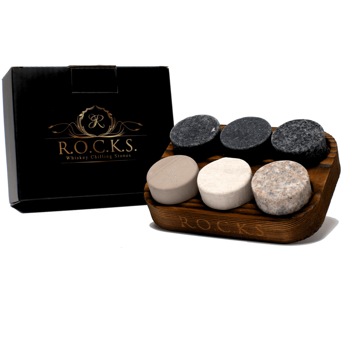 The Original ROCKS – Whiskey Chilling Stones voor de Echte Genieter - Geleverd in een geschenkverpakking
