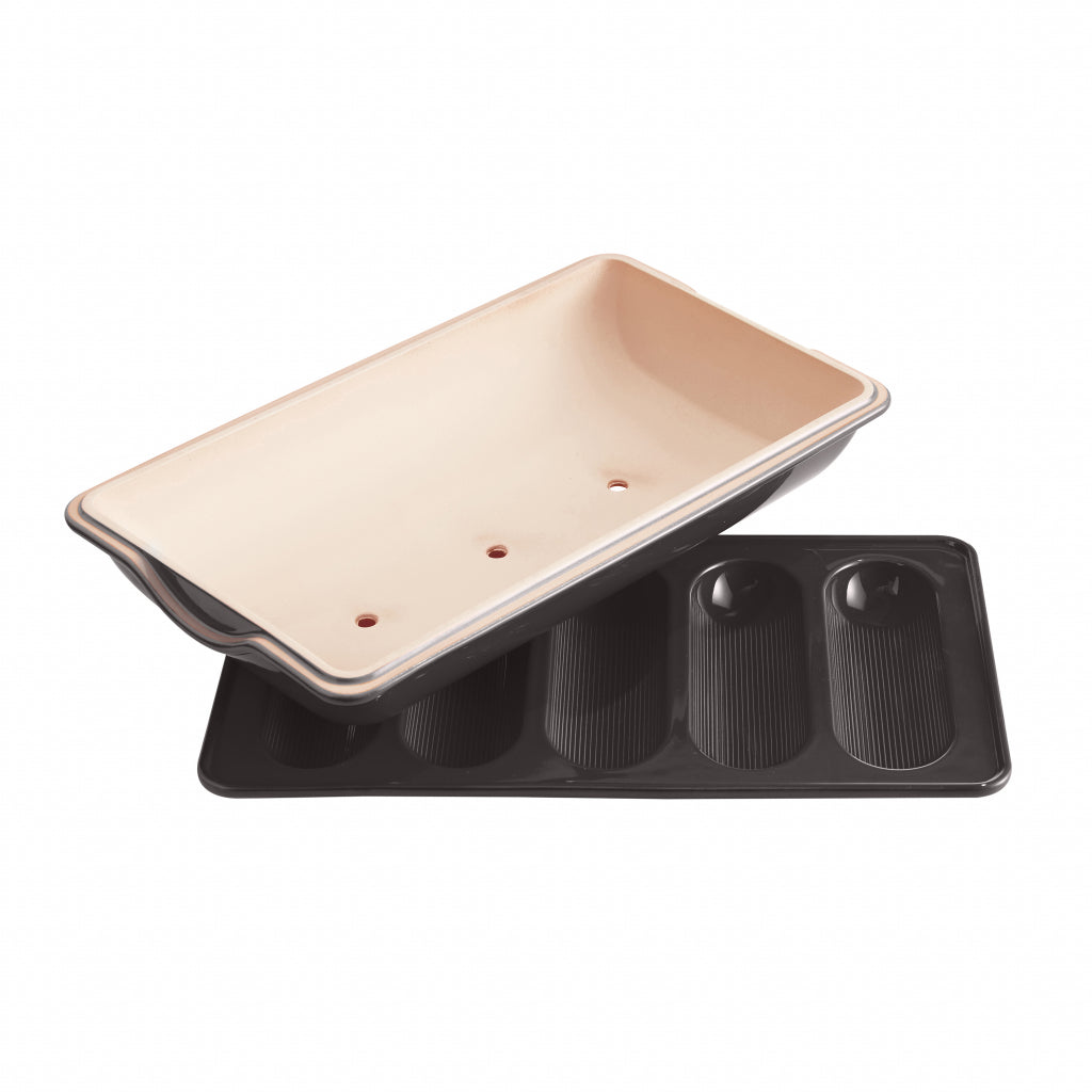 Emile Henry Baguettesvorm mini E-box - 390x230mm - Fusain