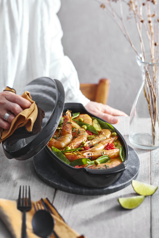 Emile Henry Papillote - 305x175x90mm - Fusain