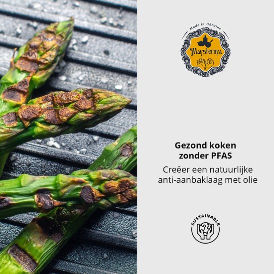 Maysternya Gietijzeren Grillplaat 35 x 35 x 4 cm - Vierkant