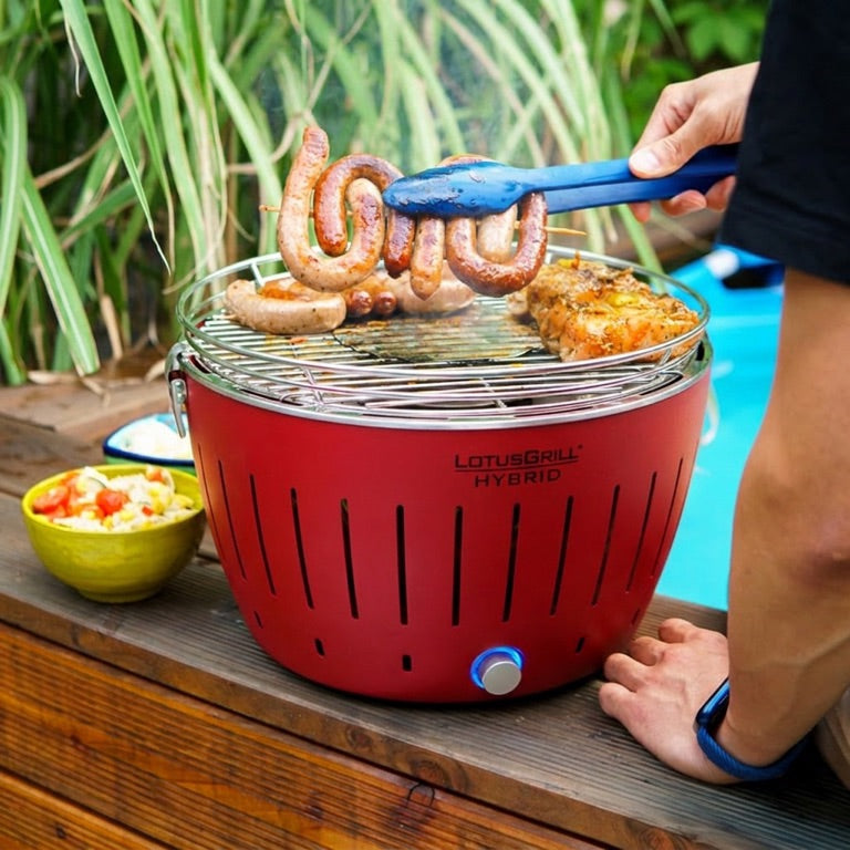 LotusGrill Classic Hybrid - Ø 350 mm - Rood - Beschikbaar tot 5 personen
