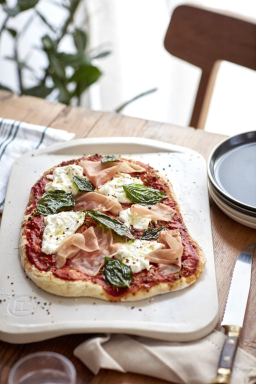 Emile Henry Pizzasteen Maestro - 430x330x33mm - Cream