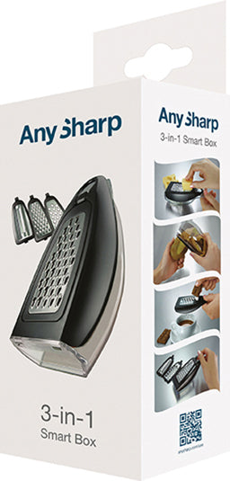 Anysharp 3-in-1 smart box rasp - met Opvangbak
