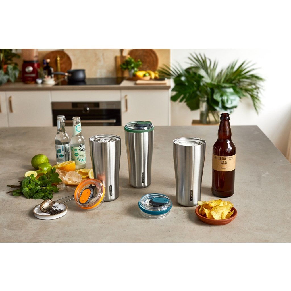 Black+Blum Thermo Reisbeker 0.6 Liter Oranje - Vak & lekvrij, warm & koud In één