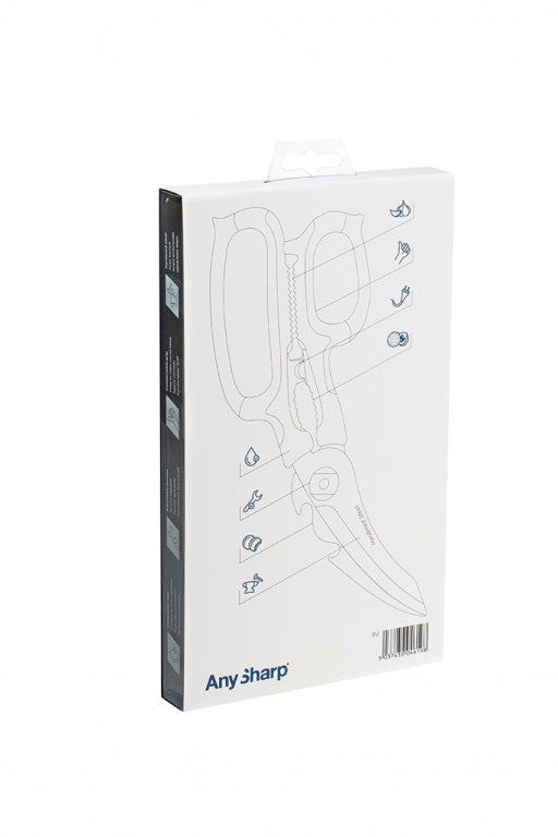 Anysharp 5-in-1 schaar multifunctioneel - Zwart/blauw