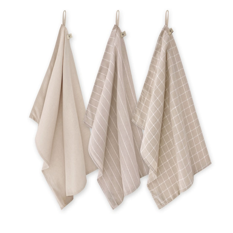 Walra Keukenset Lovely Linen Beige – 3-delig – Luxe & Natuurlijk
