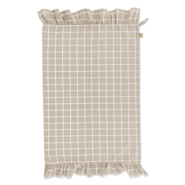 Walra Keukenset Lovely Linnen Ruffles Beige – 3-delig – Elegant & Natuurlijk