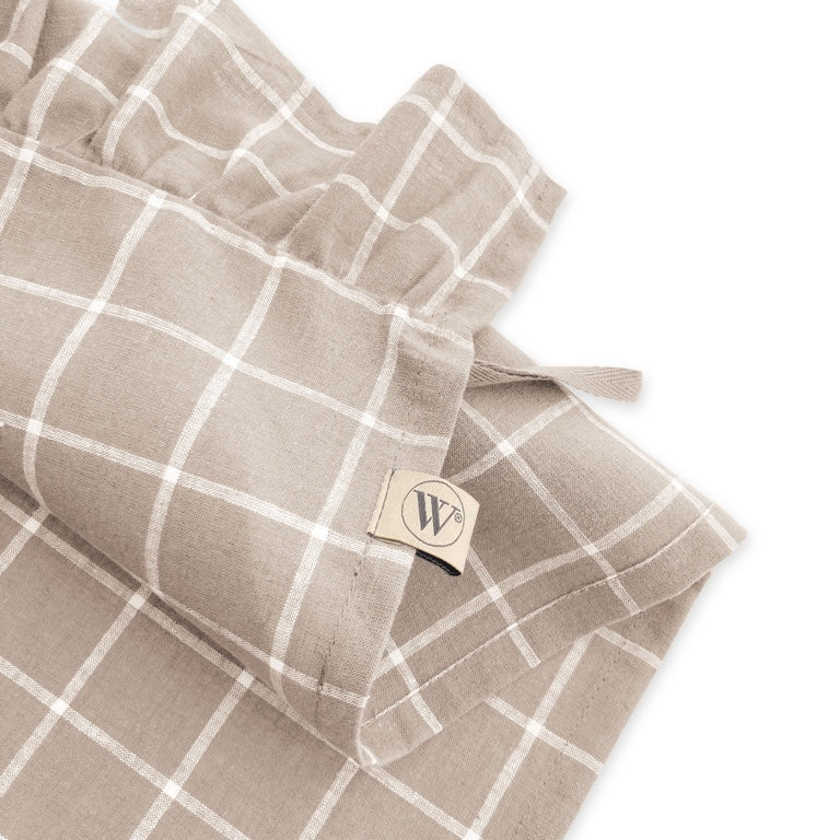 Walra Keukenset Lovely Linnen Ruffles Beige – 3-delig – Elegant & Natuurlijk