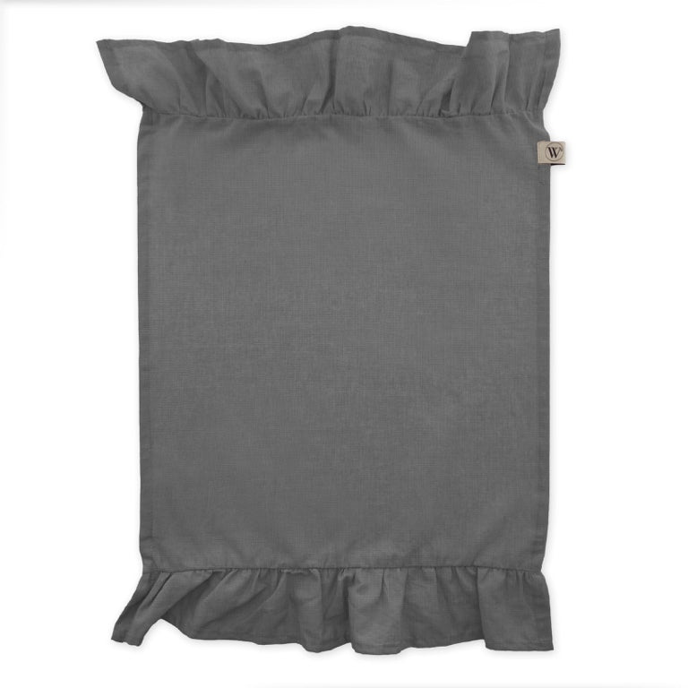 Walra Servet Set Lovely Linnen Ruffles 4-delig - Grijs