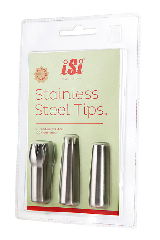 iSi Spuitmondjes rvs blister - 3 stuks