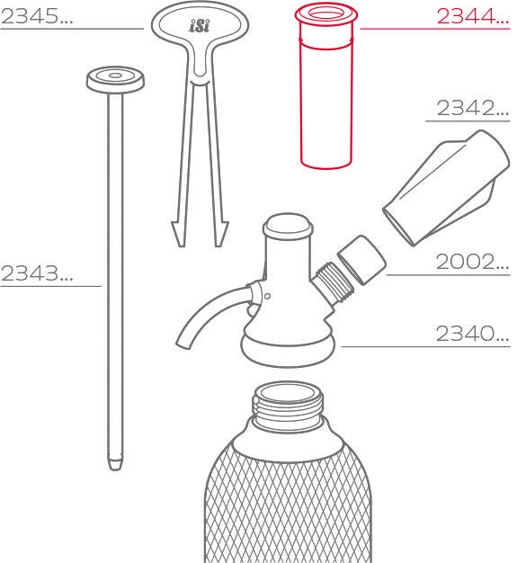 iSi Meetbuis met O-ring voor Sodamaker Classic