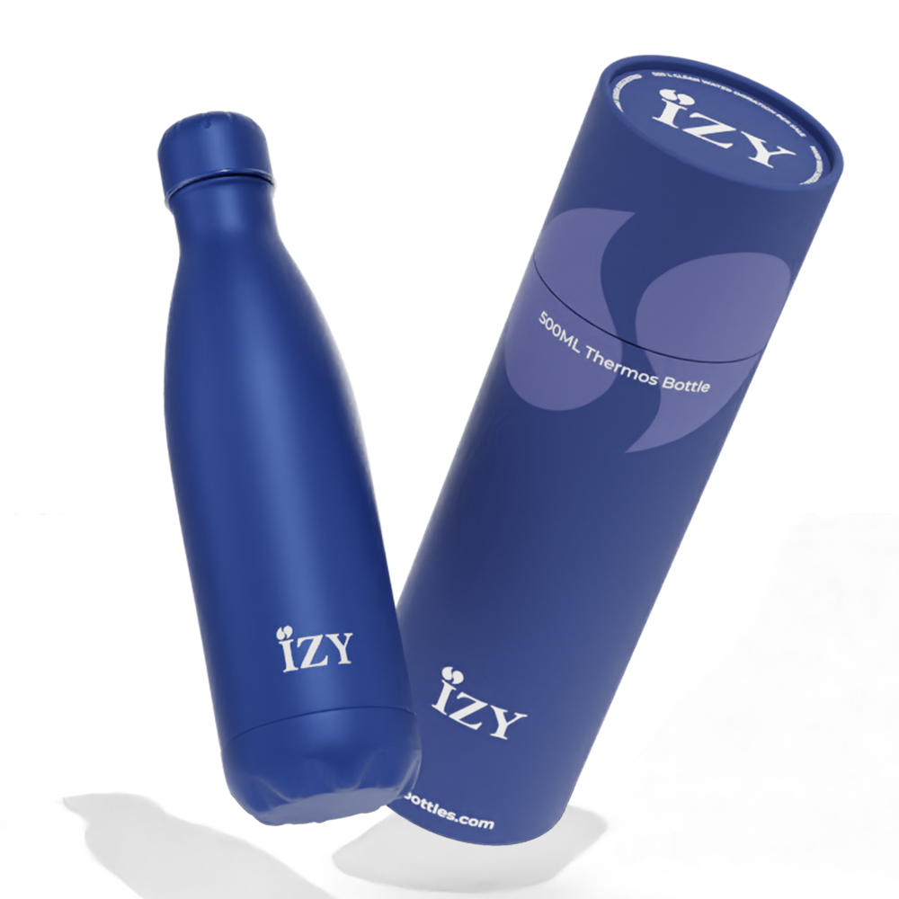 IZY Drinkfles - Blauw | 500ML - Thermofles To Go - The Originals Collectie