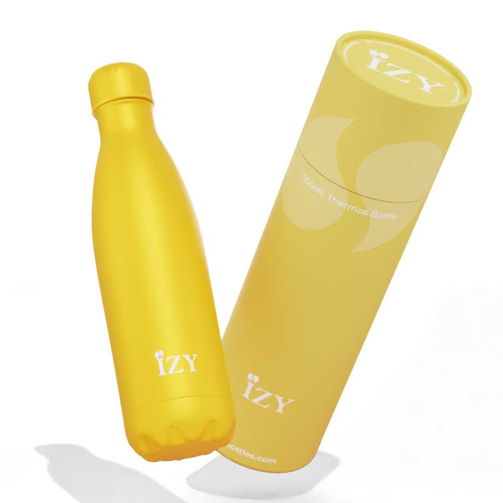 IZY Drinkfles - Geel | 500ML - Thermofles To Go - The Originals Collectie
