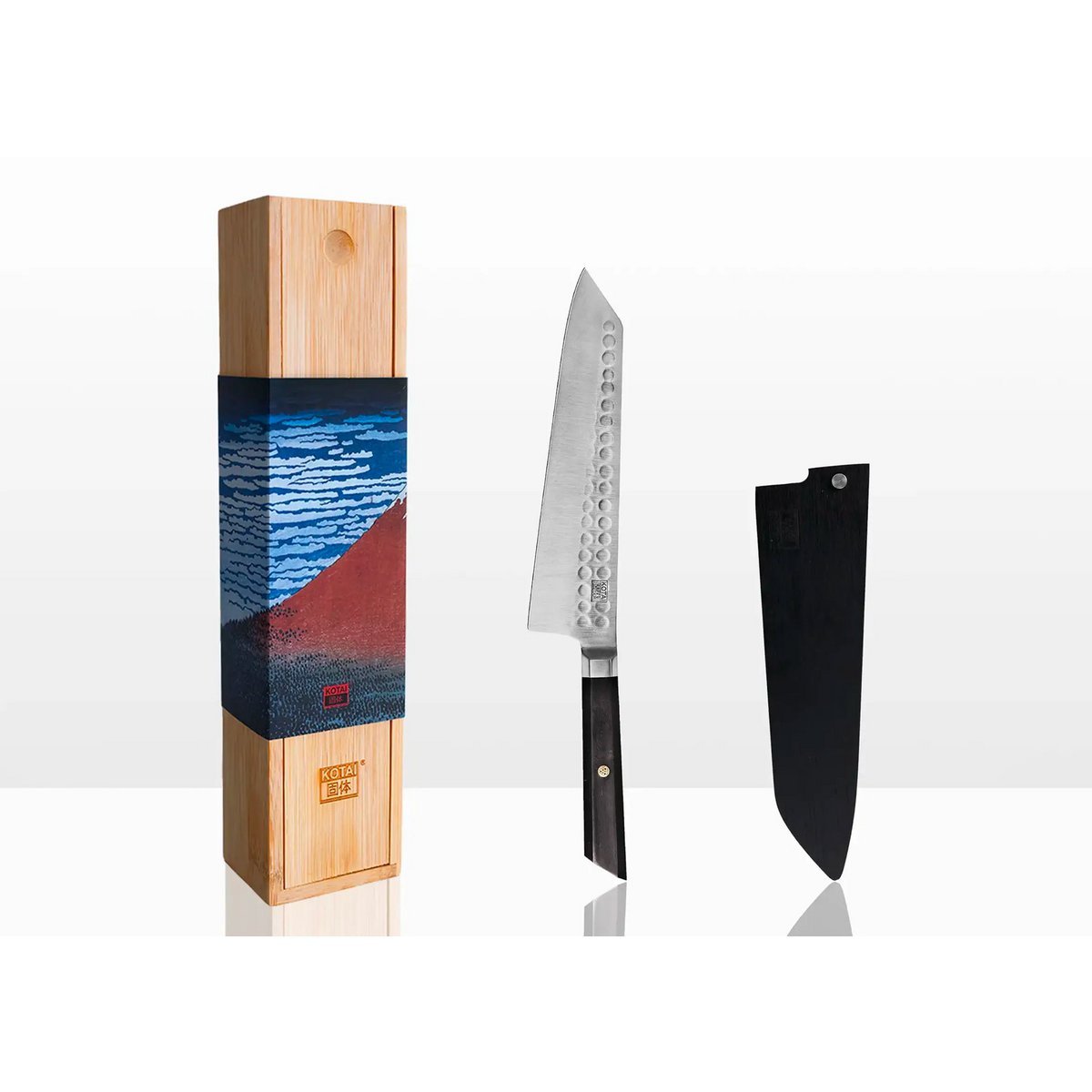 Kotai Kiritsuke Mes 210 mm – Japans Bunka Koksmes - Geleverd in een Luxe bamboe geschenkverpakking