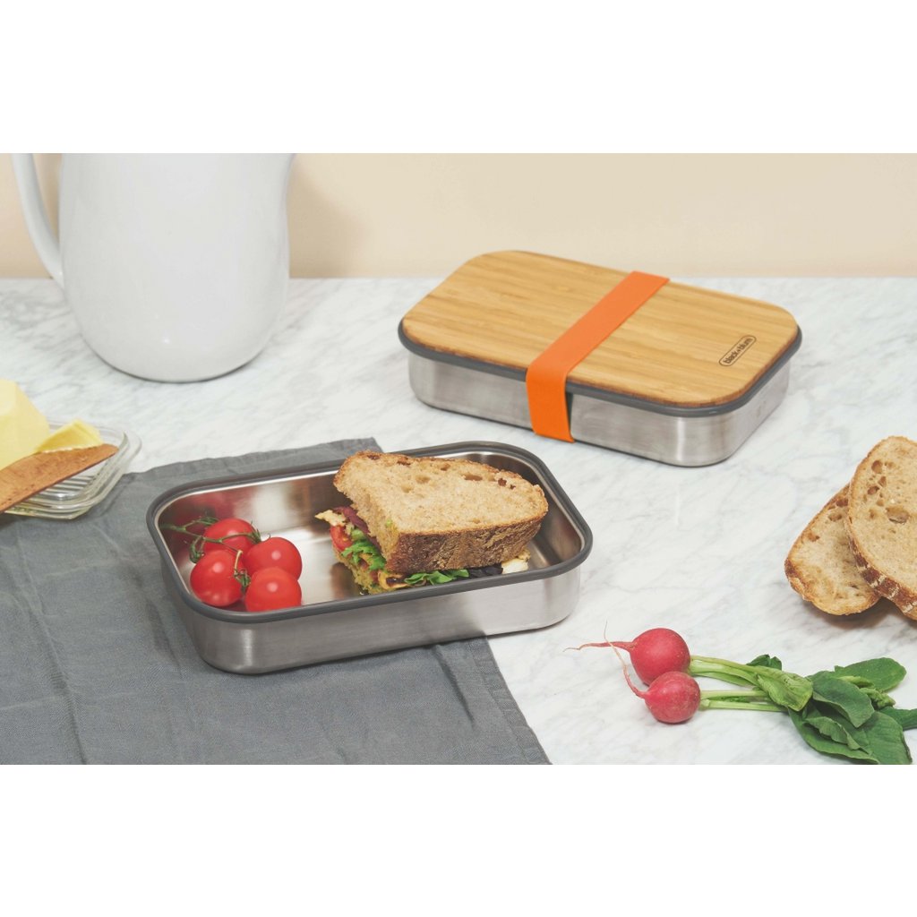 Black+Blum Broodtrommel – Oranje - 223×150×52 mm | Stijlvol, duurzaam & multifunctioneel