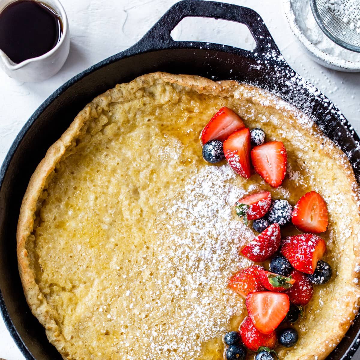 Maysternya Gietijzeren Pannenkoekenpan met houten handvat - Ø 22 x 2.5 cm