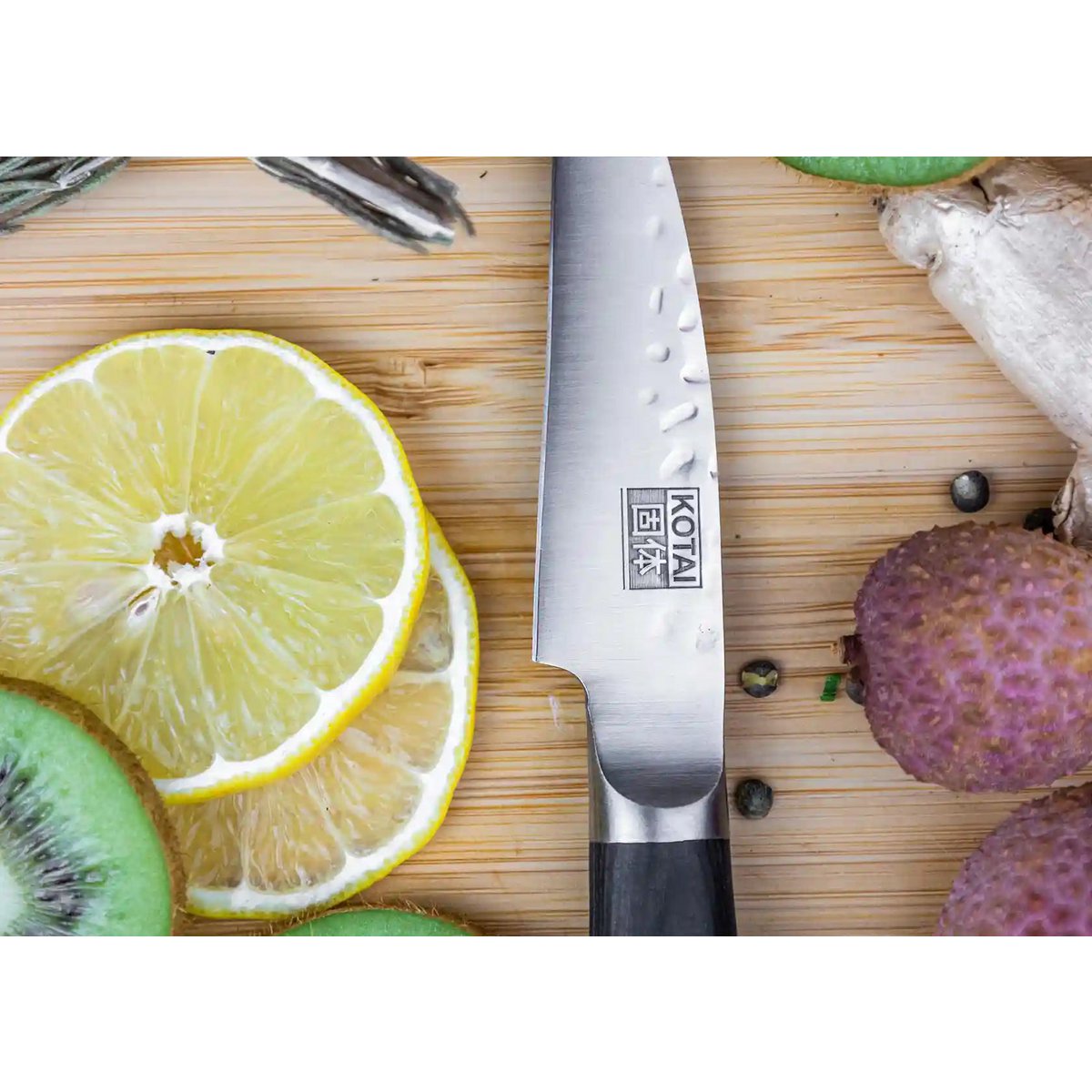 Kotai Starterset Deluxe Edition (A) – 2 Messen + Aanzetstaal - Geleverd in een Luxe bamboe geschenkverpakking