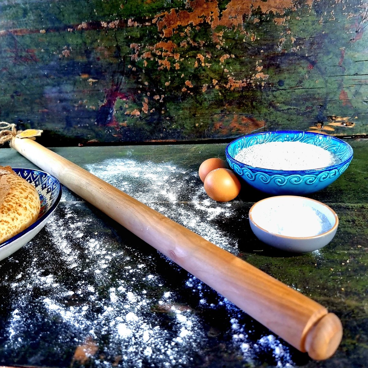 Maysternya Extra Lange Houten Deegroller – 70 cm