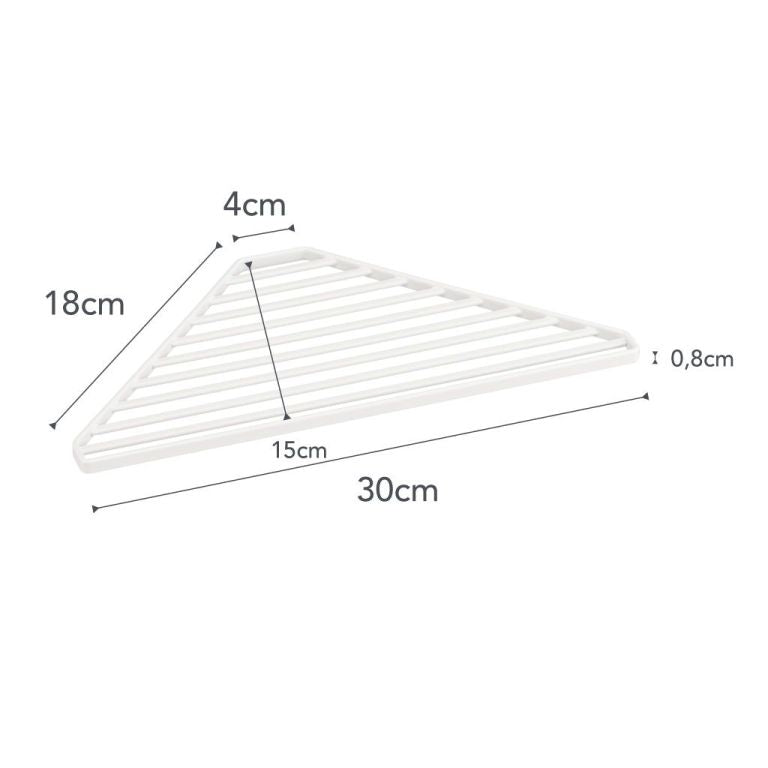 Yamazaki Tower Gootsteen afdruiprek driehoek - Wit