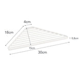 Yamazaki Tower Gootsteen afdruiprek driehoek - Wit