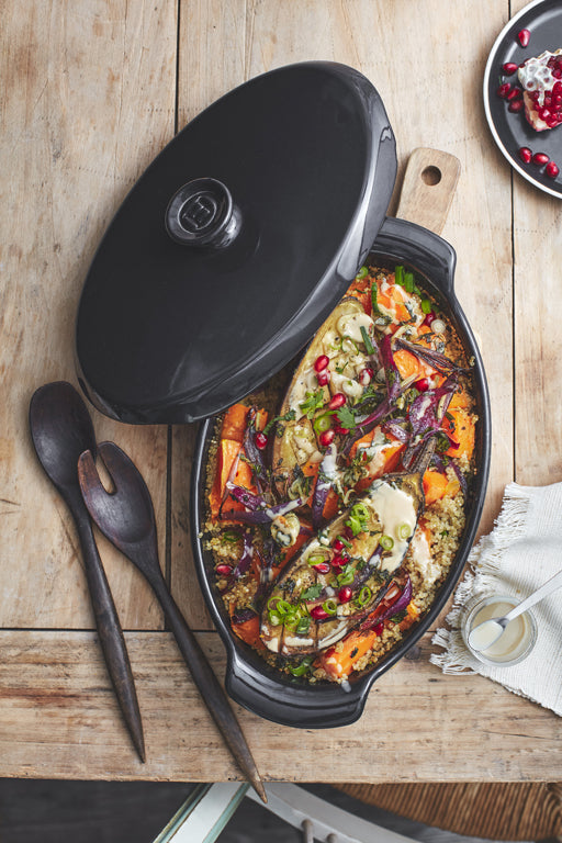 Emile Henry Papillote - 305x175x90mm - Fusain