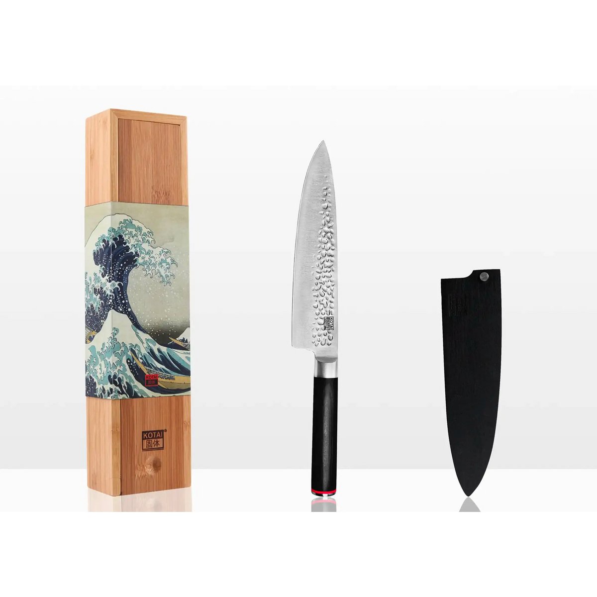 Kotai Gyuto Koksmes 200 mm – Met Bamboe Saya - Geleverd in een Luxe bamboe geschenkverpakking