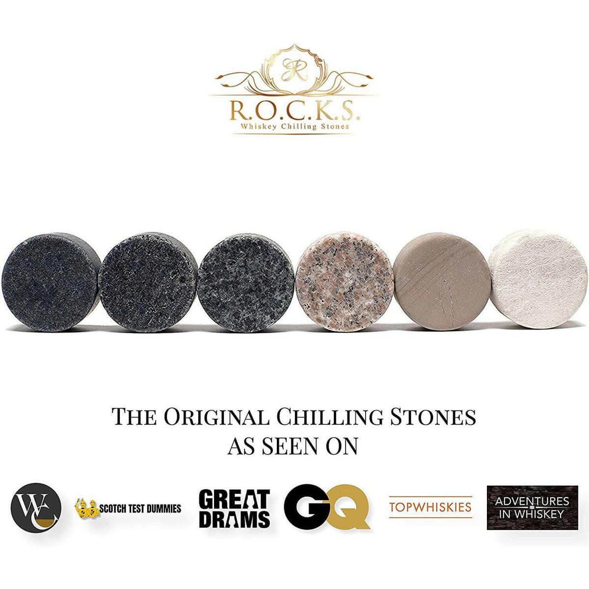 The Original ROCKS – Whiskey Chilling Stones voor de Echte Genieter - Geleverd in een geschenkverpakking