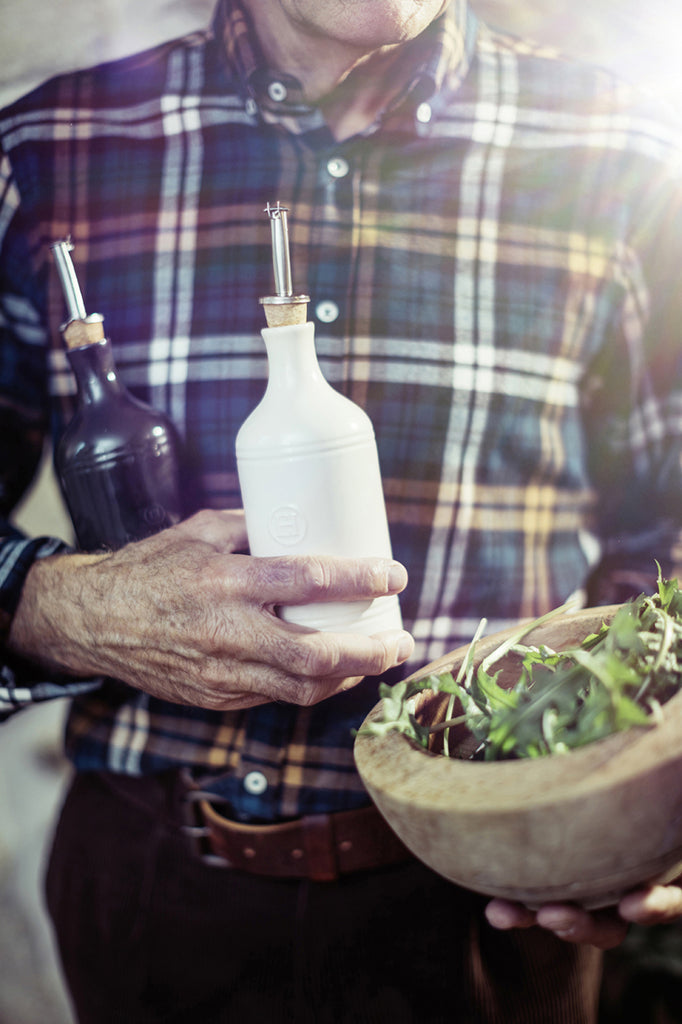 Emile Henry Olie- en Azijnfles - 0.45Ltr - Farine