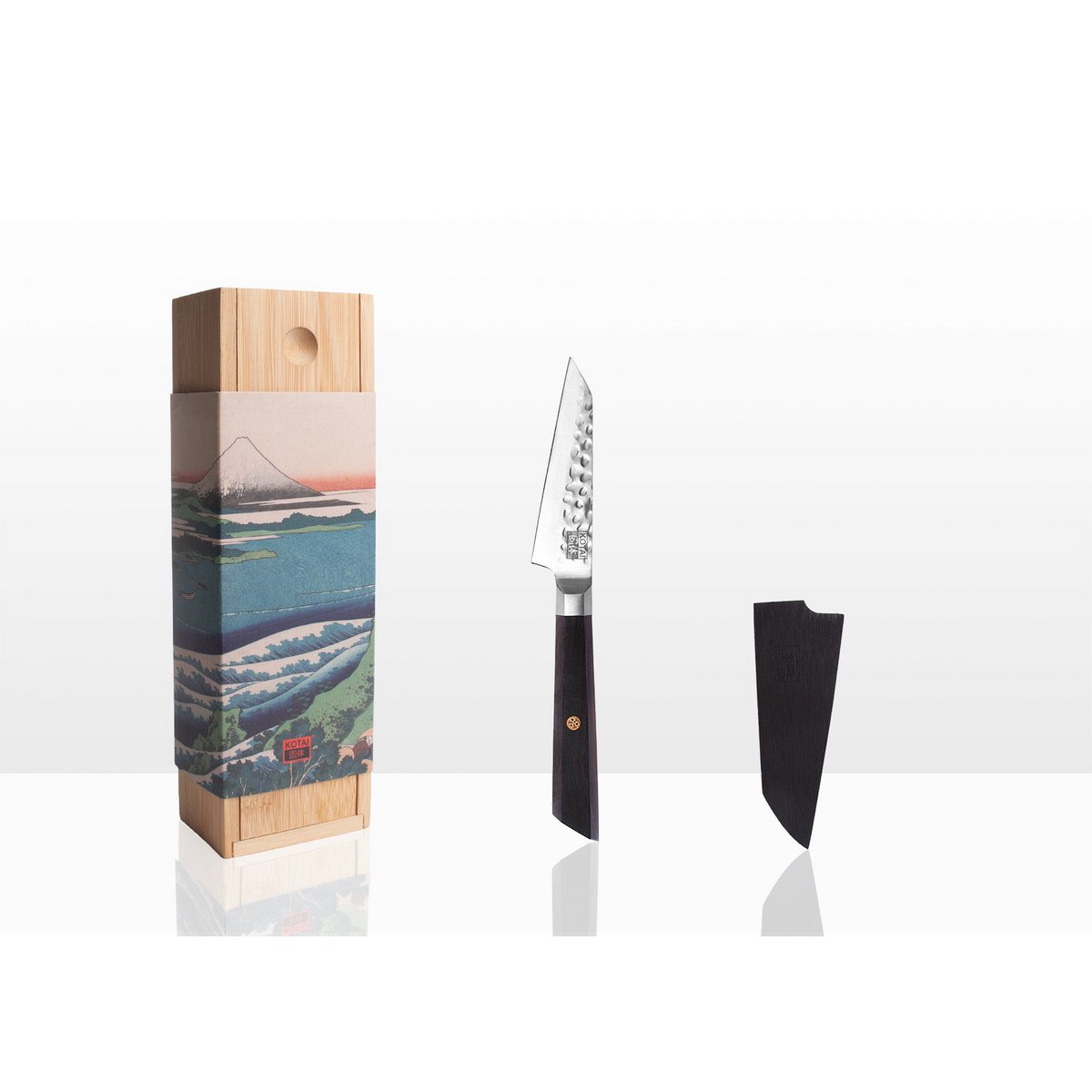 Kotai Bunka Starter Set Deluxe – 2 Messen + Bamboe Snijplank - Geleverd in een Luxe bamboe geschenkverpakking