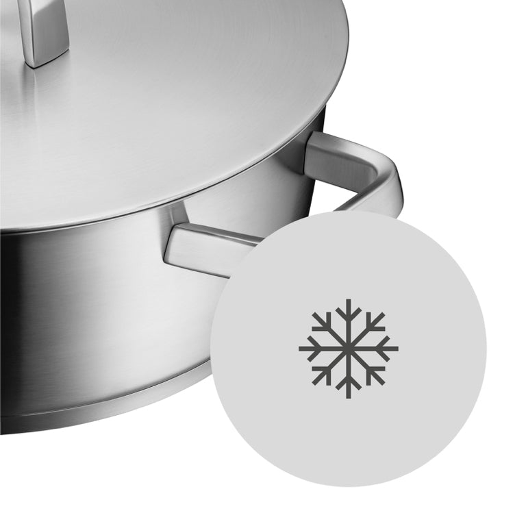 WMF Iconic Kookpan Laag met Deksel – RVS