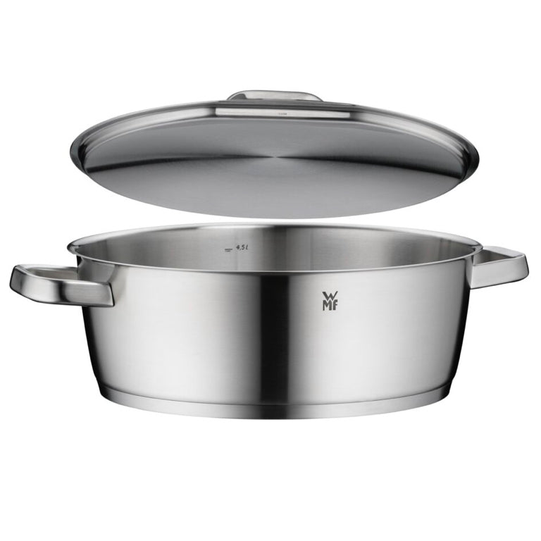 WMF Iconic Kookpan Laag met Deksel – RVS