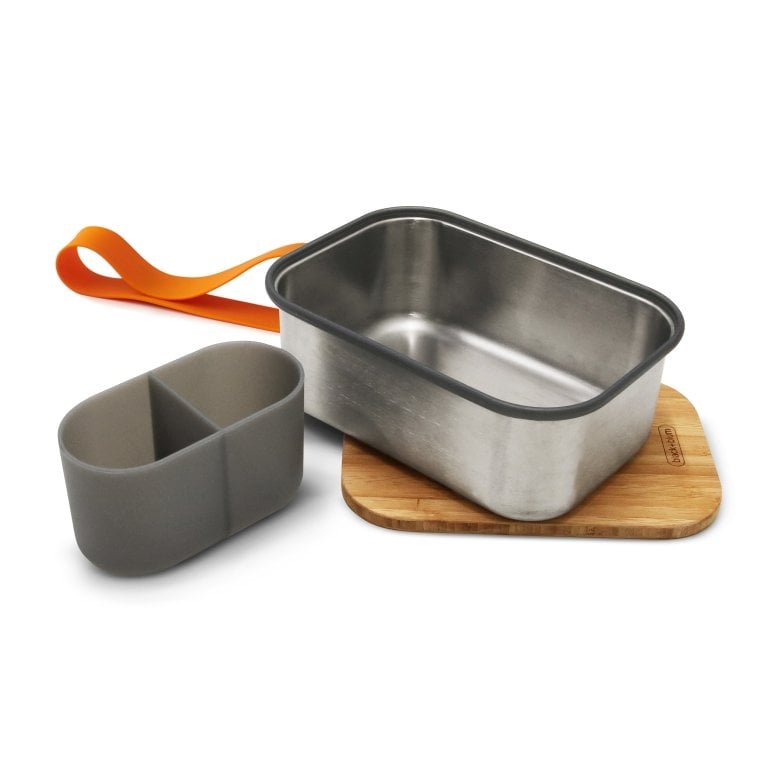 Black+Blum Broodtrommel - Oranje - 190 × 135 × 75 mm | Duurzaam, Lekvrij & Multifunctioneel