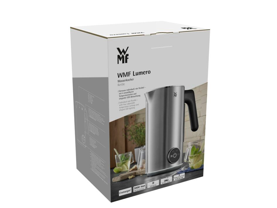 WMF Lumero Waterkoker 1.6 Liter – 4‑traps temperatuur, RVS & LED‑design