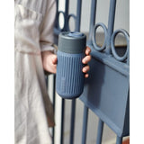 Black+Blum Reisbeker Glas 0,34 L - Grijs - Lekvrij, Smaakneutraal & Duurzaam