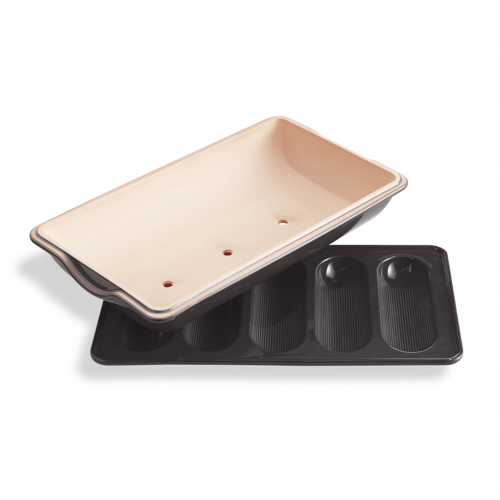 Emile Henry Baguettesvorm mini - 390x230mm - Fusain
