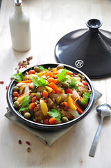 Emile Henry Tajine E-box - Ø320mm - Fusain - Keramische Tajine met Geschenkverpakking