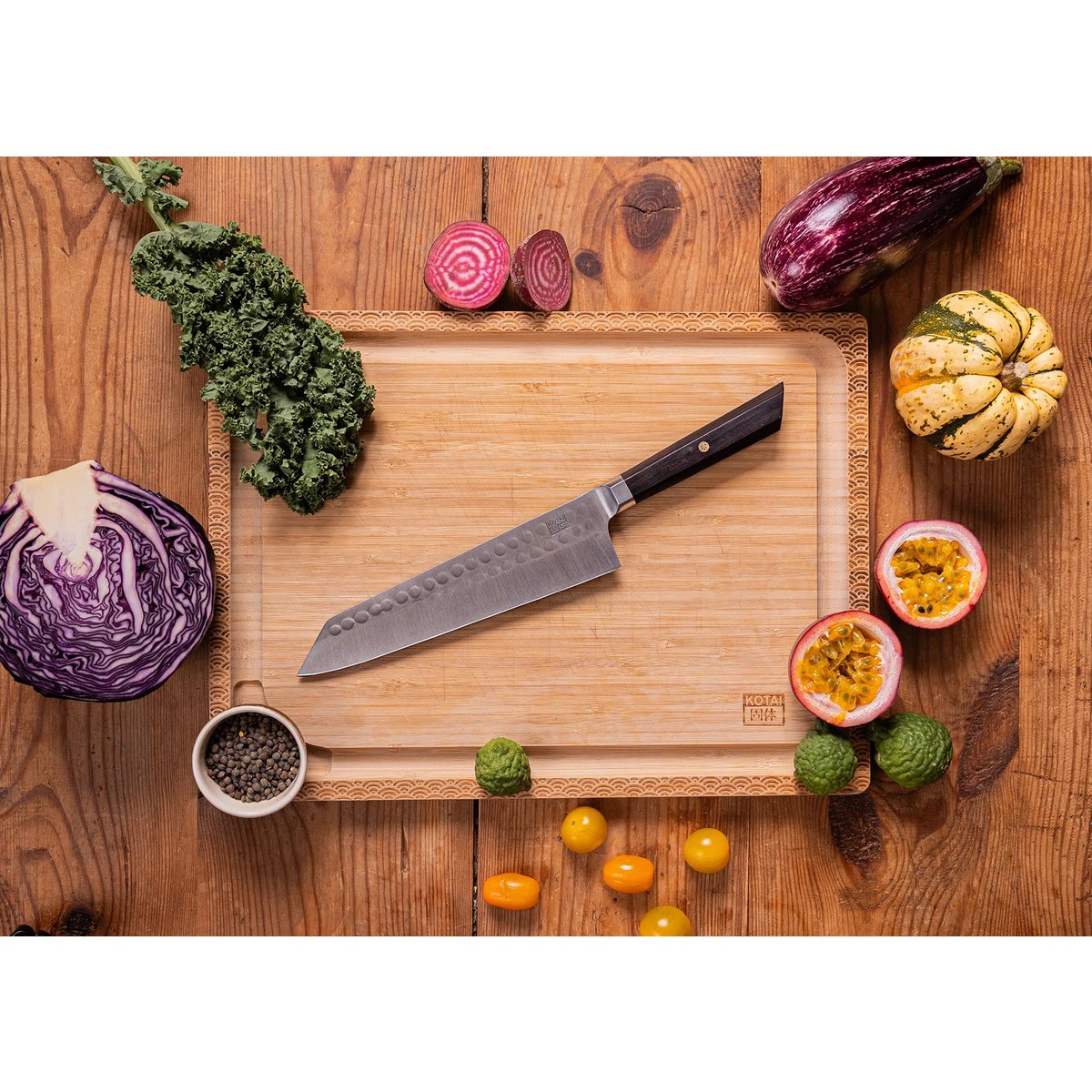 Kotai Kiritsuke Mes 210 mm – Japans Bunka Koksmes - Geleverd in een Luxe bamboe geschenkverpakking