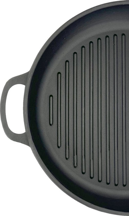 Maysternya Gietijzeren Grillpan - Ø 34 x 4 cm