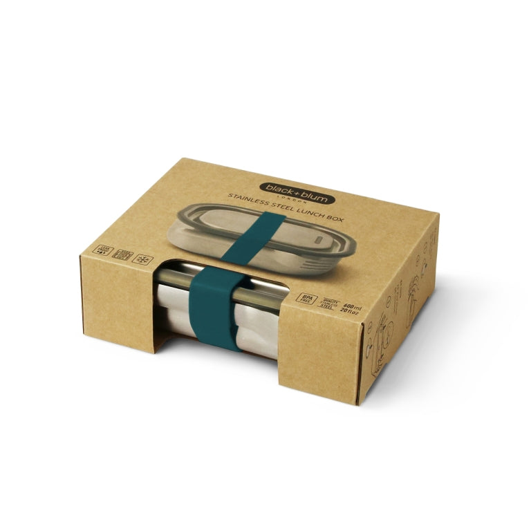 Black+Blum Lunch Box Small Blauw – 175×130×50 mm | Compact, Goed georganiseerd & 100 % Lekvrij