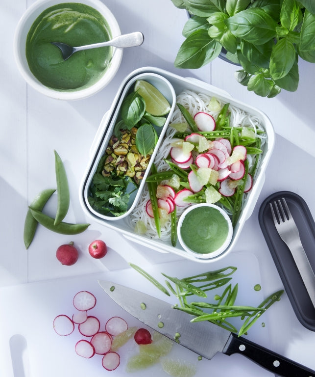 Black+Blum Lunchbox Original Blauw – 3 Vakken, Lekvrij & Functioneel 198x198x56mm