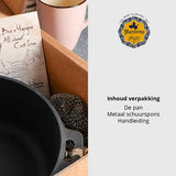 Maysternya Gietijzeren Grillpan vierkant - 28 x 28 x 4 cm