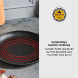 Maysternya Gietijzeren Grillpan vierkant - 28 x 28 x 4 cm