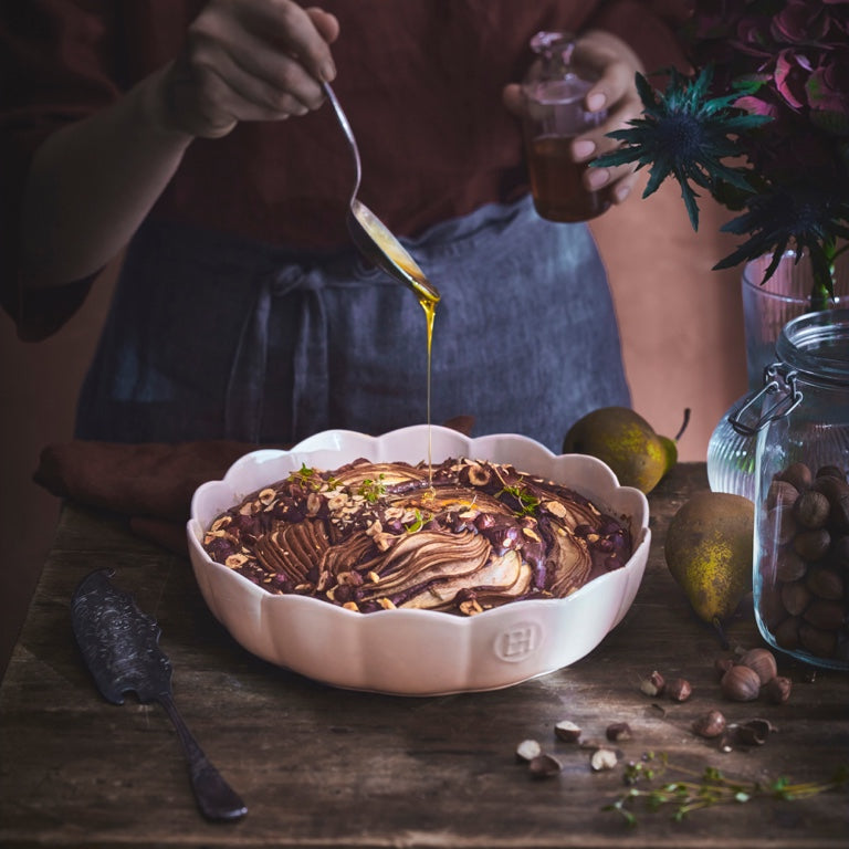 Emile Henry Madeleine Schaal Gegolfd - Ø270mm - Argile