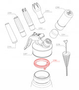 iSi Afdichtring kopstuk Gourmet / Thermo Whip - Rood