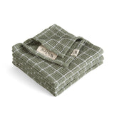 Walra Vaatdoekenset Dry with Cubes – 3-delig – Katoen - Groen