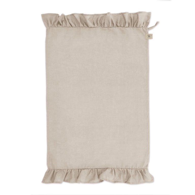 Walra Keukenset Lovely Linnen Ruffles Beige – 3-delig – Elegant & Natuurlijk