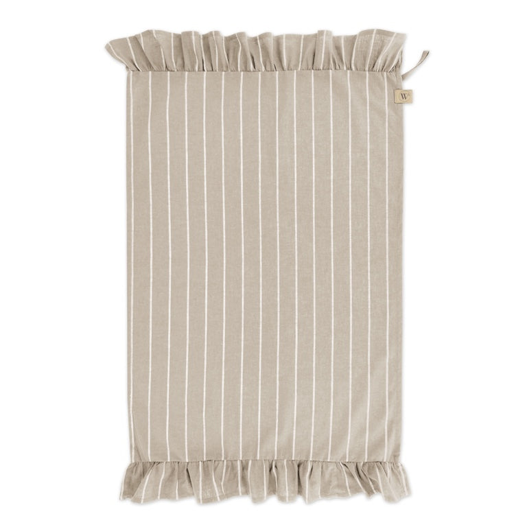 Walra Keukenset Lovely Linnen Ruffles Beige – 3-delig – Elegant & Natuurlijk