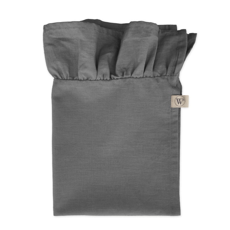 Walra Servet Set Lovely Linnen Ruffles 4-delig - Grijs