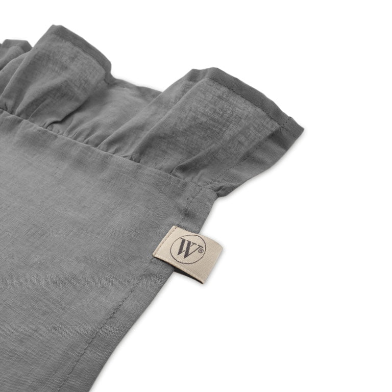 Walra Servet Set Lovely Linnen Ruffles 4-delig - Grijs